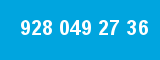 928 049 27 36 928 049 27 36